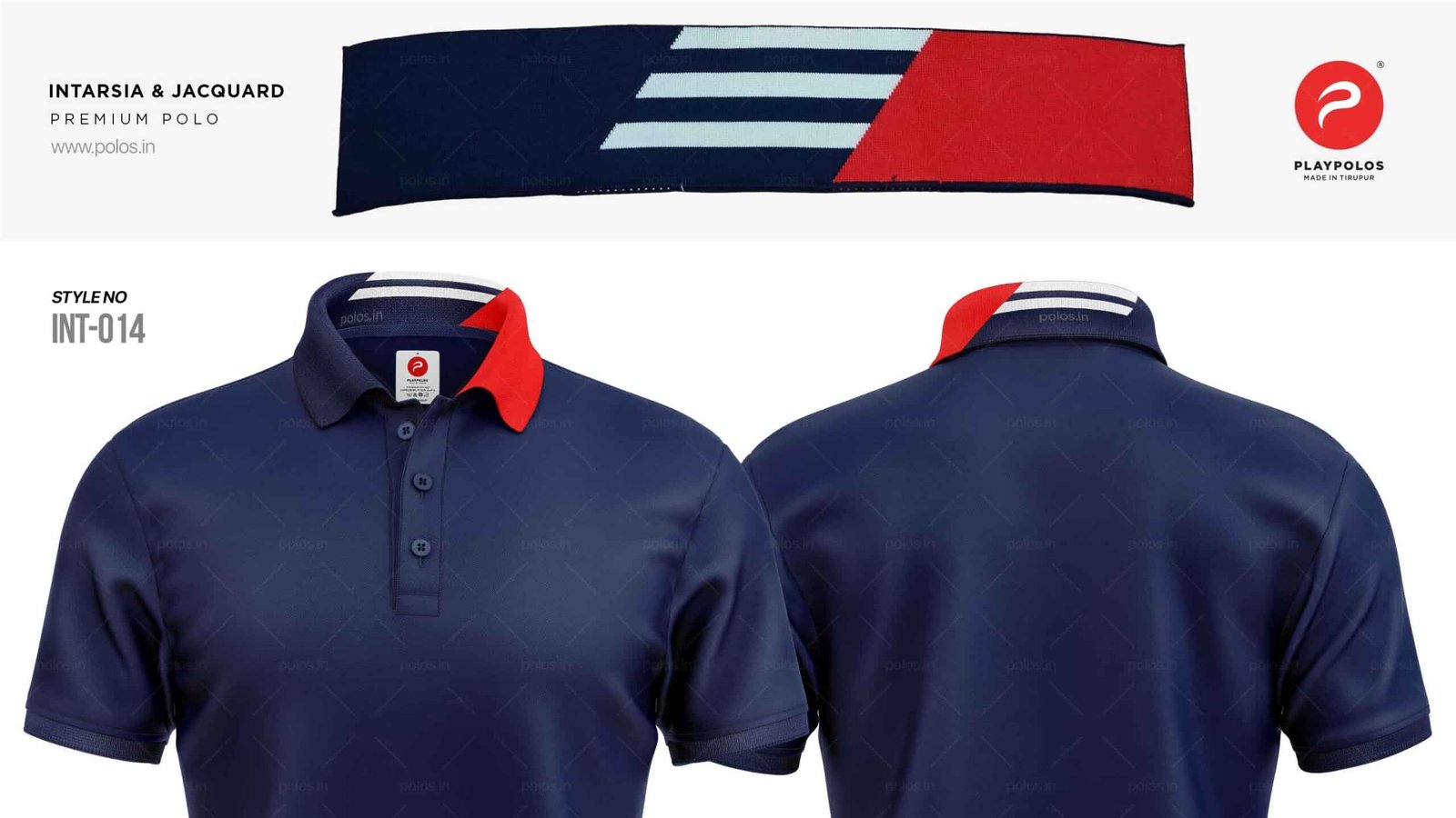 014 Intarsia Jacquard Collar Polo Tshirt Scaled — Polo T-Shirts India