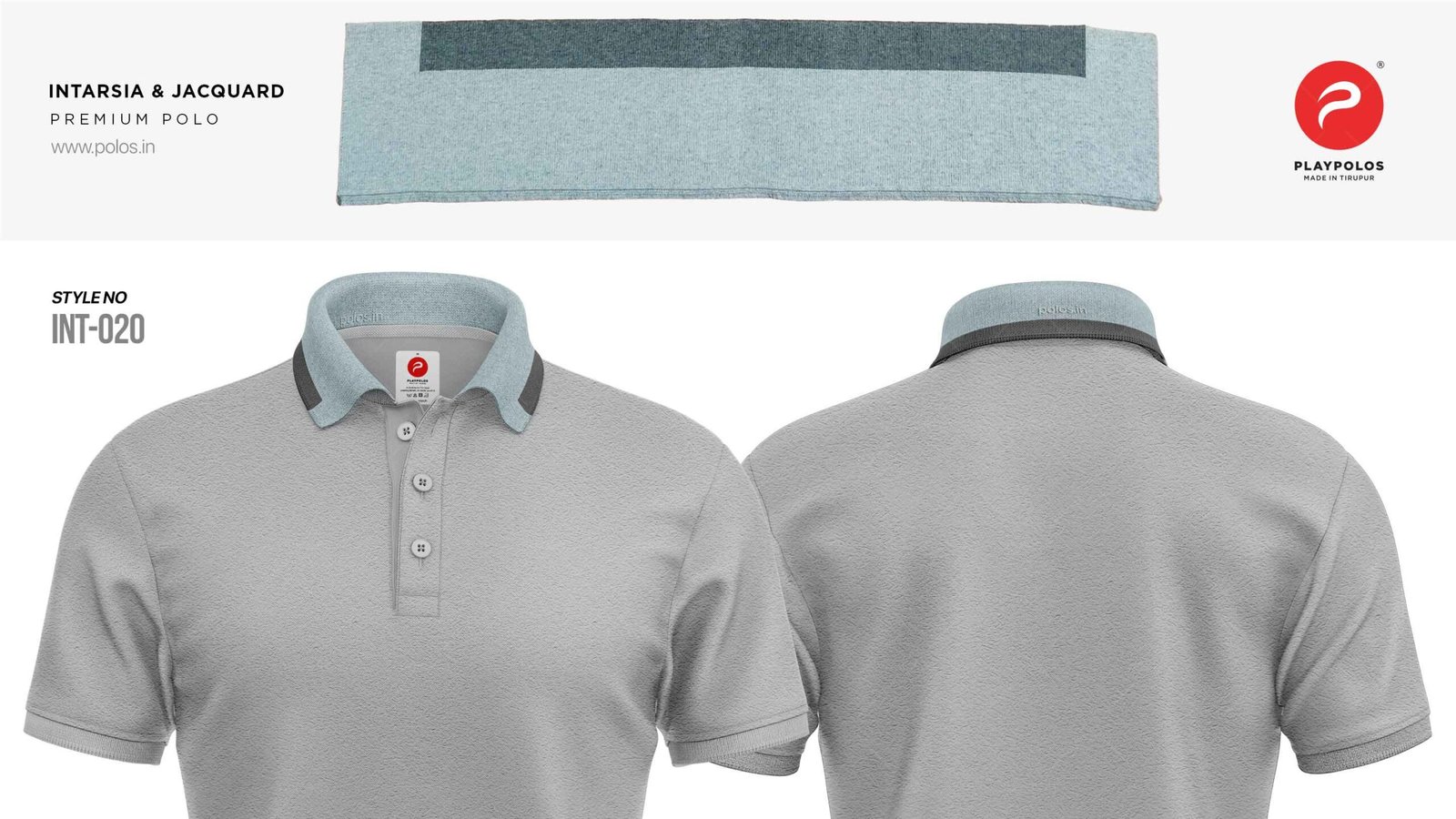 020 Intarsia Jacquard Collar Polo Tshirt Scaled — Polo T-Shirts India